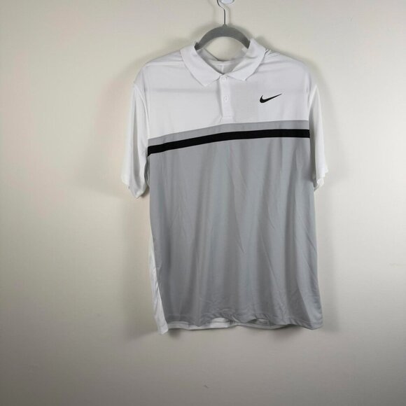 Nike Other - NWT Nike Dri-FIT Victory Men's Colorblock Black White DH0845-010 Size Large
